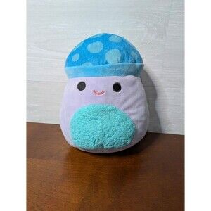 Squishmallows 8" Pyle the Mushroom with Fuzzy Belly Plush blue purple